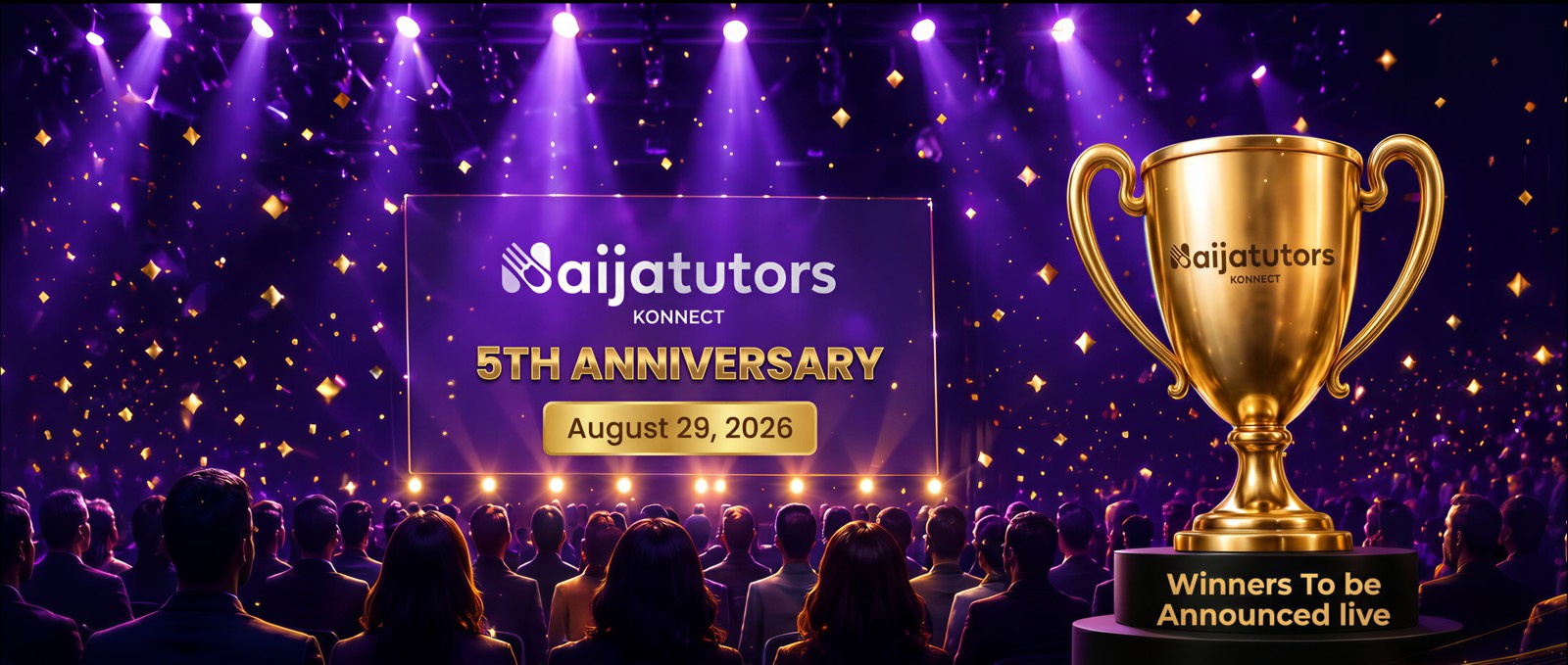 Naijatutors Konnect 5th anniversary celebration on August 29, 2026