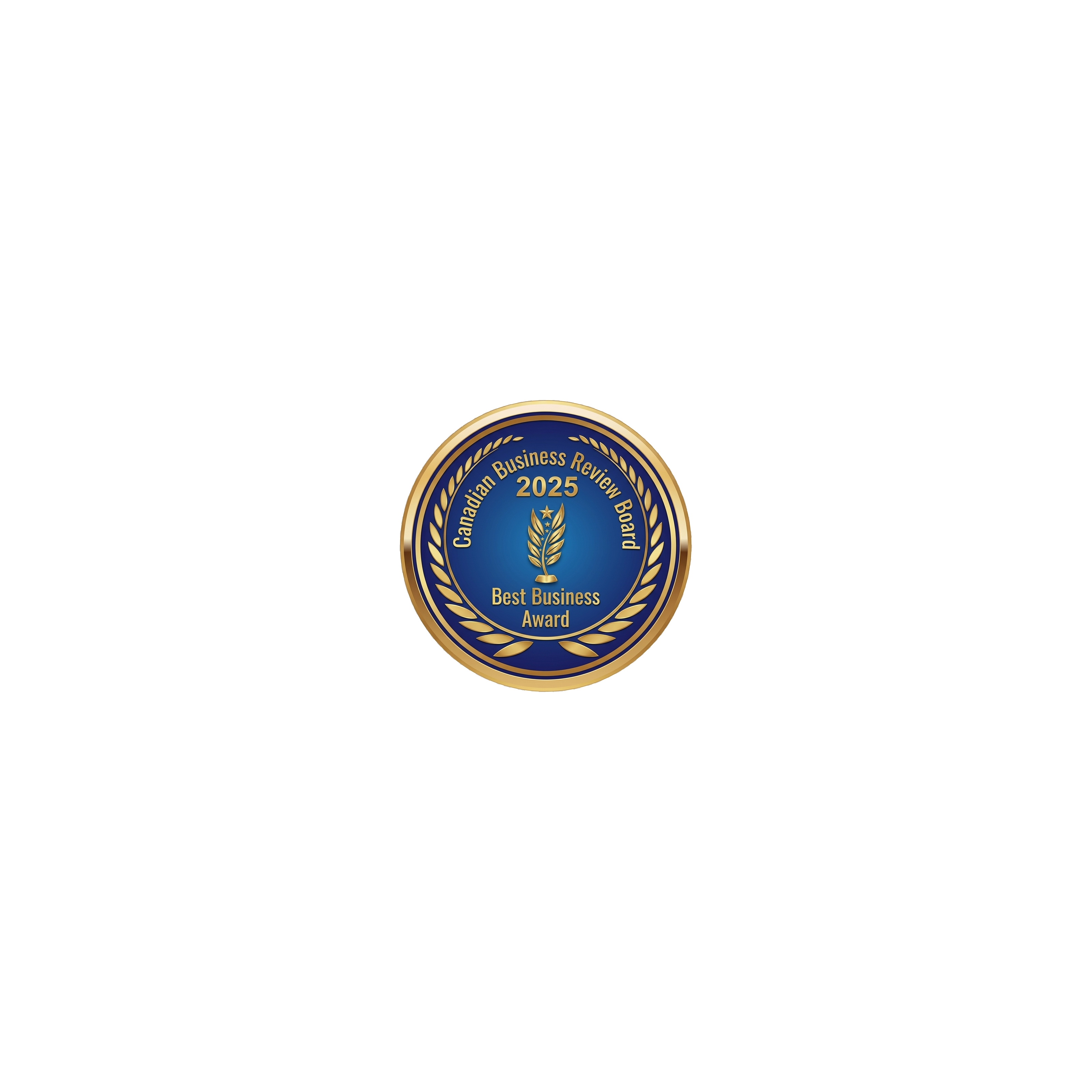 Canadian Business Review Board Best Business Award badge