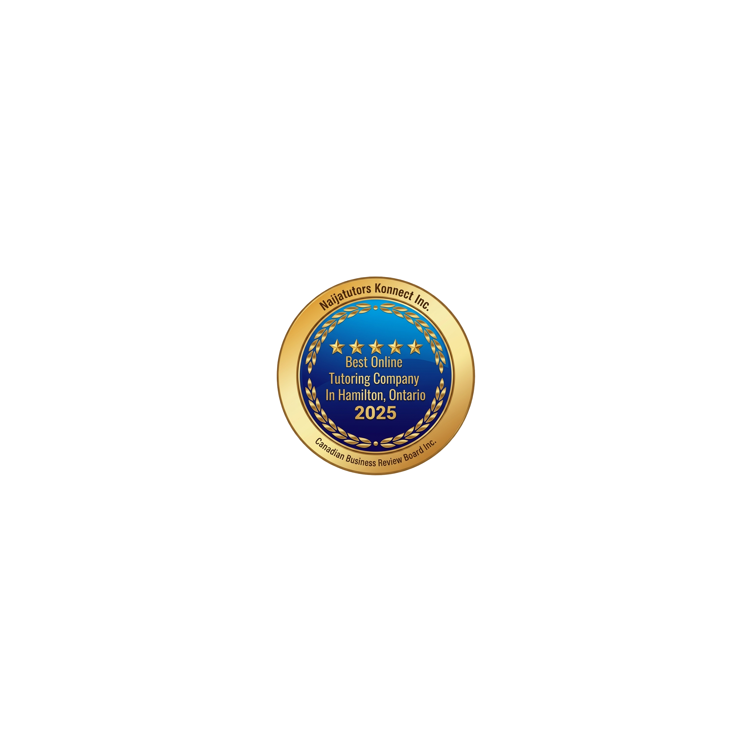 Best Online Tutoring Company award badge