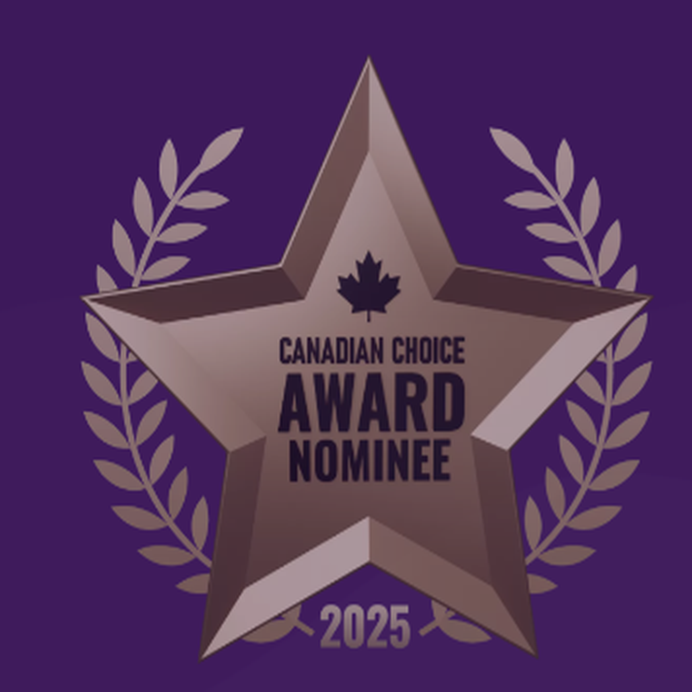 Canadian Choice Award nominee badge